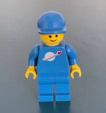 Lego Minifigure Astronaut Blue Classic Space Custom Blue Spacemen