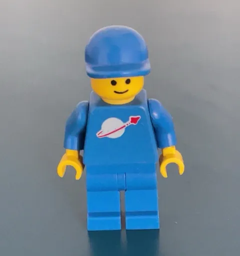 Lego Minifigure Astronaut Blue Classic Space Custom Blue Spacemen