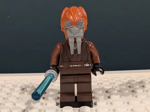 Lego Star Wars Plo Koon Dark Brown Robe sw0538 AV-7 Anti-Vehicle Cannon 75045