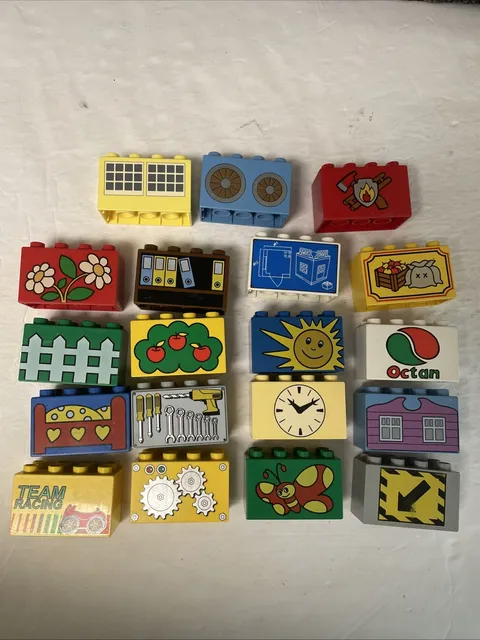 Lego Duplo Painted Specialty Bricks Lot Of 19