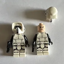 LEGO Star Wars Imperial Scout Trooper 2 figs barely used great condition