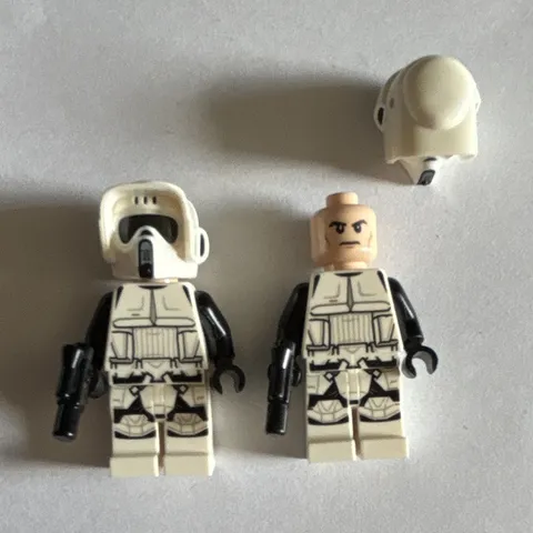 LEGO Star Wars Imperial Scout Trooper 2 figs barely used great condition
