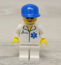 Lego soc057 Doctor EMT Star of Life White Legs Blue Cap Minifigure
