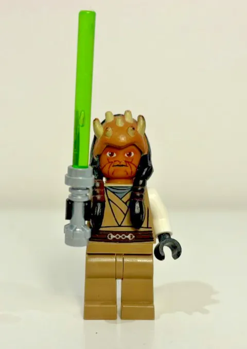 LEGO Star Wars Eeth Koth Jedi Minifigure Clone Wars 7964 sw0332 Rare Figure