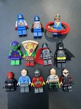 Lego Super Hero Minifigure Lot - Marvel DC Batman Captain America Ms. Marvel Ant