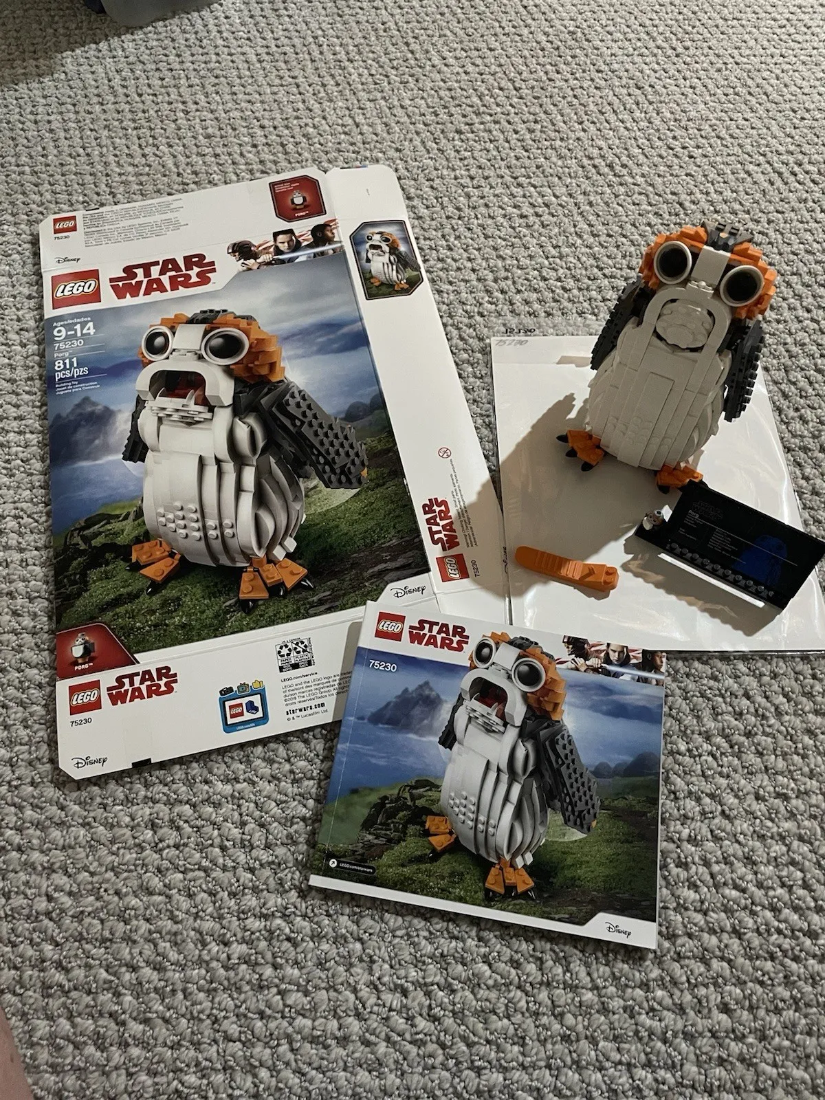LEGO Star Wars: Porg (75230) With Manual, Instructions And Box