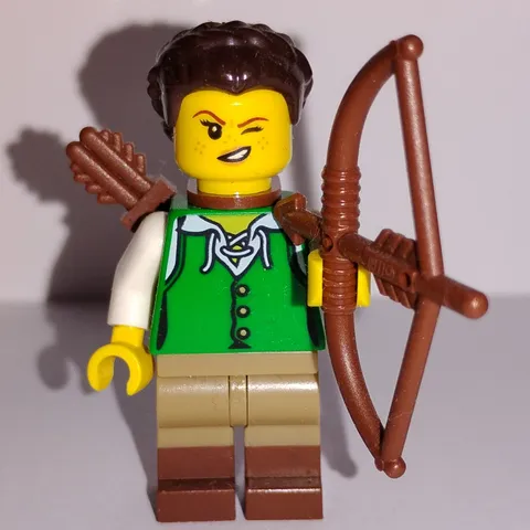 LEGO Medieval Female Archer Minifigure (IDEA083) Black Falcon 21325