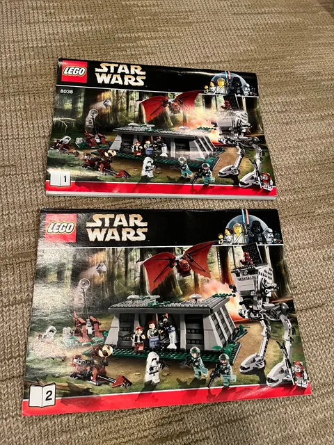 LEGO Star Wars 8038 Battle Of Endor Instructions Only Manual 1 & 2 Books