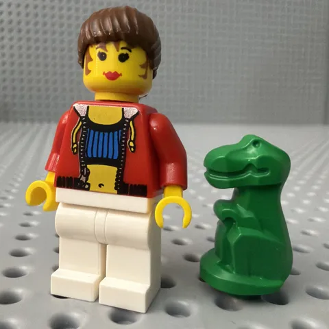 Female with Crop Top Minifigure - LEGO Studios Baby Dino stu010