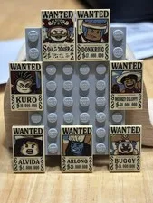 Lot of 7 LEGO One Piece Wanted Poster 75636 75637 75638 75639 NEW