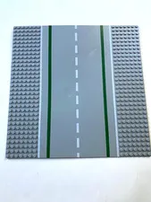 LEGO Thin-Style Base Roadway Plate, 32x32 (10"x10"), Part # 3811, Gray, w/DAMAGE