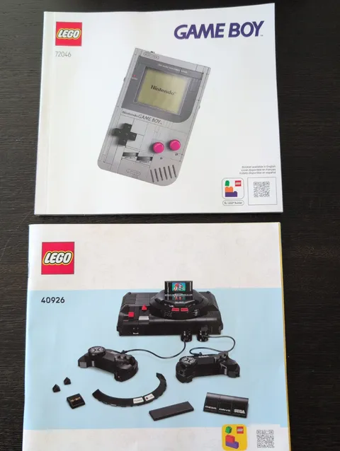 Lego 40926 and 72046 Game Boy and Sega Genesis INSTRUCTIONS ONLY