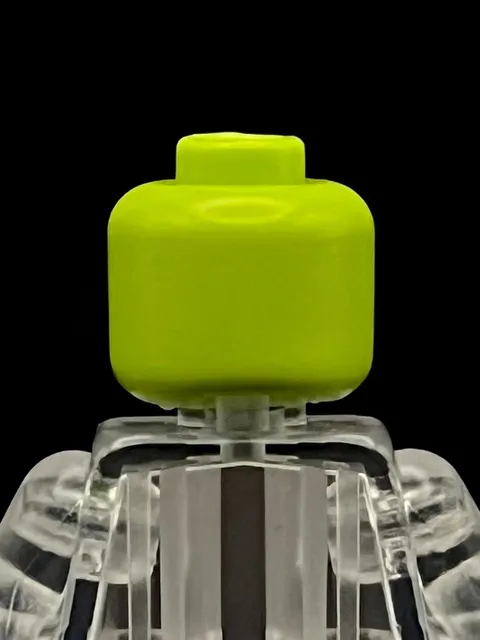 Lego Minifigure Head Short Shot Misprint Prototype Factory Error Mold Test