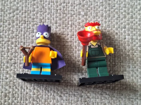 LEGO Minifigure Bartman Bart Groundkeeper Willie Simpson Simpsons Series 2 