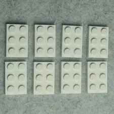 LEGO 3021 Plate 2x3 Plate White x8 New Genuine