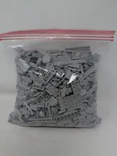 LEGO Bricks Bulk Lot - LIGHT GRAY, GREY - Gallon Size Bag Full