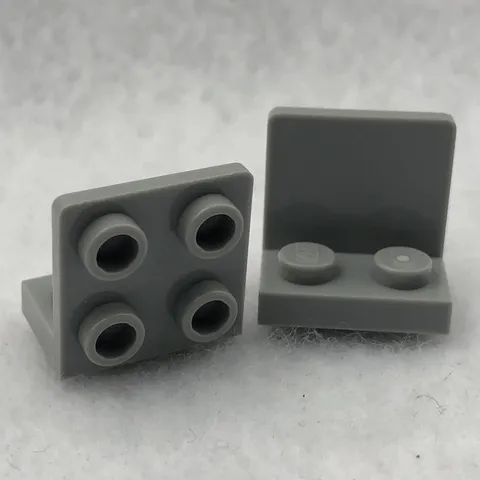 LEGO 99207 Light Bluish Gray Bracket 1 x 2 - 2 x 2 Inverted (x2)