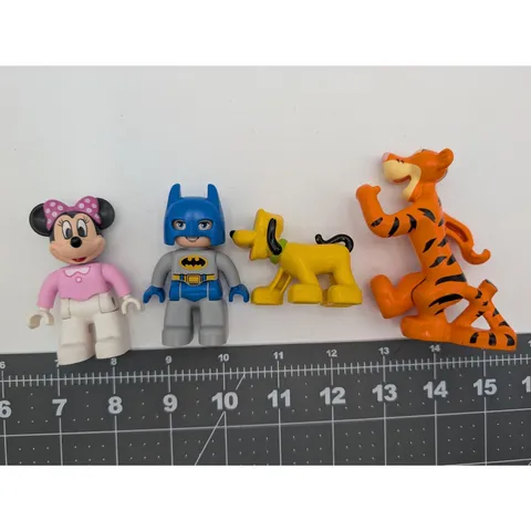 LEGO Duplo Figure Lot Disney Minnie Pluto Tigger DC Batman