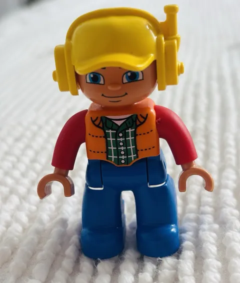 Lego: Duplo-Big Construction Site 10813- Replacement Construction Worker Figure