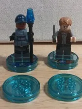 LEGO Dimensions Jurassic World  Minifigures & Discs From Set 71205 Owen & ACU