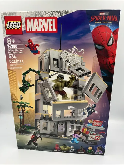 LEGO Marvel Spider-Man vs. Hulk Epic Clash Set 76350 534pcs