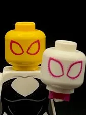 Lego Marvel Spiderman Gwen Stacy Misprint Minifigure Head Prototype Error Test