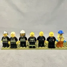 LEGO City Complete Minifigure Lot Police, Firemen, Construction Minifigs