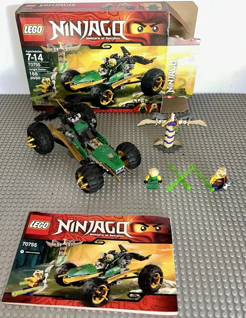 Lego 70755 Ninjago Jungle Raider Set Minifigures Complete W/ Box & Manual