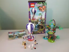 LEGO Friends Tiger Hot Air Balloon Jungle Rescue 41423 Set (missing 1 small pc)