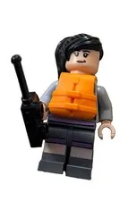 LEGO Yaz Minifigure 76942 Orange Life Jacket Jurassic World Figure