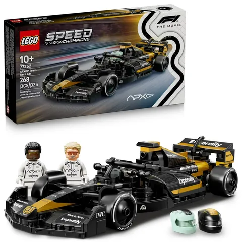 LEGO Speed Champions APXGP F1 Race Car 77252, F1 Movie, 2 Minifiguresu(US STOCK)