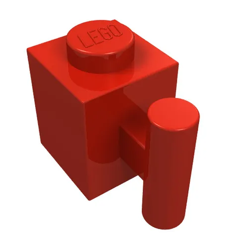 LEGO Part 2921 - Red Brick Special 1 x 1 with Handle