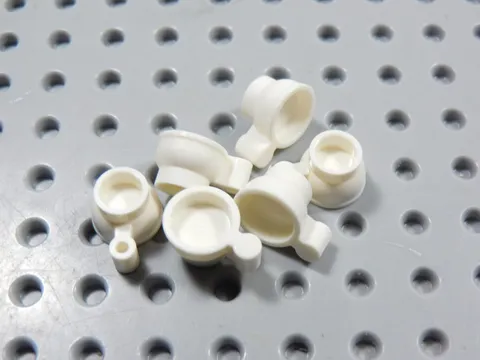 LEGO Lot of 6 White Teacups Food Accessory Minifig BI