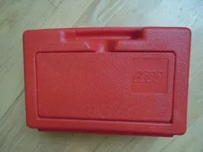 Vintage Lego Carrying Case 1982 Flip Top Red Storage Box USA 11 x 8