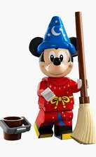 LEGO Minifigures Disney 100 Sorcerer Mickey Mouse w/ Broom & Base 71038