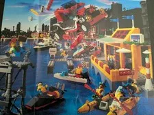Vintage (1994) LEGO Product CLASSIC TOWN Sets Poster - RARE