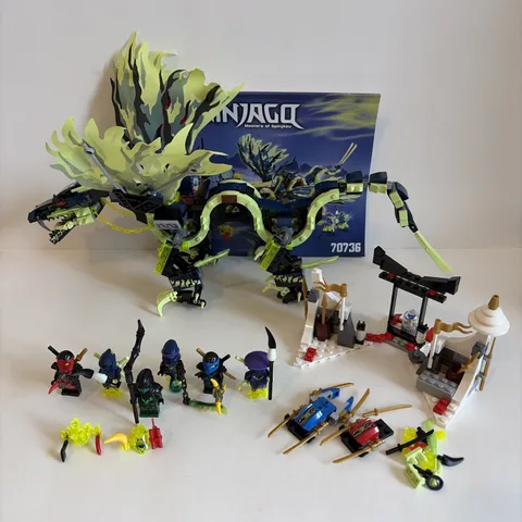 LEGO Ninjago: Attack of the Morro Dragon 70736 Retired Nearly Complete
