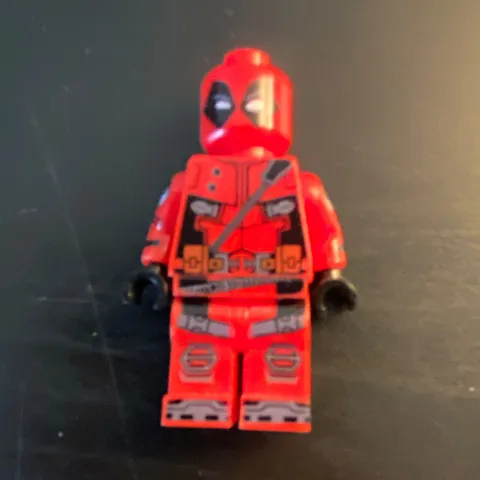 LEGO DEADPOOL MINIFIGURE Red & Black Plastic Character Figure