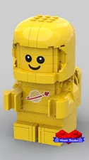 Custom LEGO Baby Astronaut 40767 IN Yellow!!! genuine LEGO pieces! ONLY HERE!