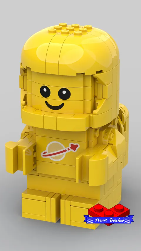 Custom LEGO Baby Astronaut 40767 IN Yellow!!! genuine LEGO pieces! ONLY HERE!