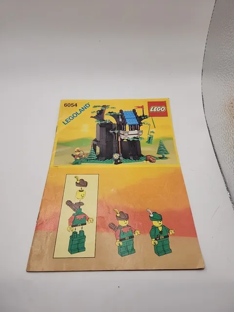 Lego 6054 Legoland Forestmen Hideout Castle Instruction Manual Only