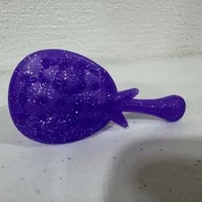 Sparkle Purple Toy Hand Brush Glitter Fantasy Barbie Mermaid Brush Princess Gift