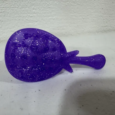 Sparkle Purple Toy Hand Brush Glitter Fantasy Barbie Mermaid Brush Princess Gift