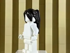 NEW Lego Female Minifig Dark BROWN HAIR ONLY Castle Princess Girl Ponytail