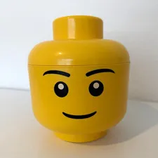 LEGO Minifigure Storage Head Container Yellow Stackable 3.7L 3+ 40321731