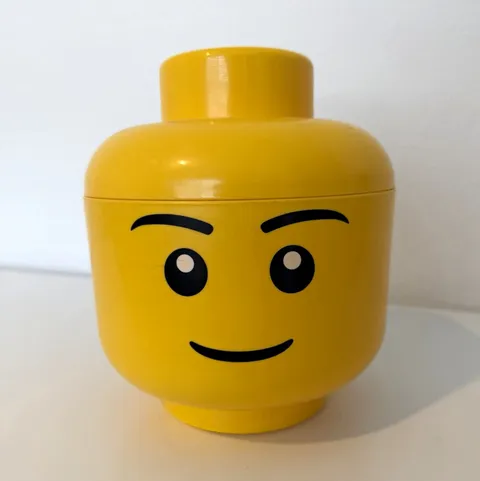 LEGO Minifigure Storage Head Container Yellow Stackable 3.7L 3+ 40321731