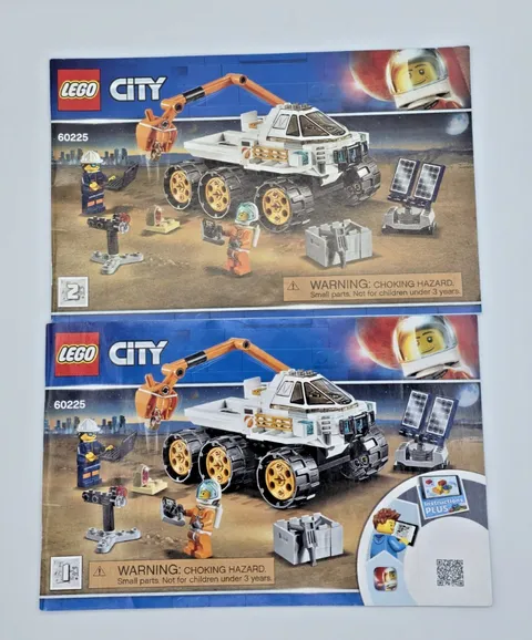 LEGO City 60225 Mars Rover Testing Drive Instructions Manual Only Book 1 & 2