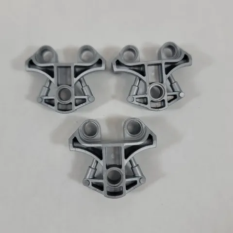 3X LEGO Bionicle Warriors PEARL LIGHT GREY Toa Metru Chest Cover Part Lot 49423