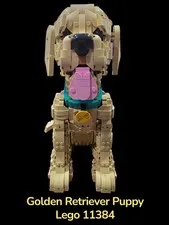 LEGO Icons Golden Retriever Puppy 11384 Complete With Box & Instructions
