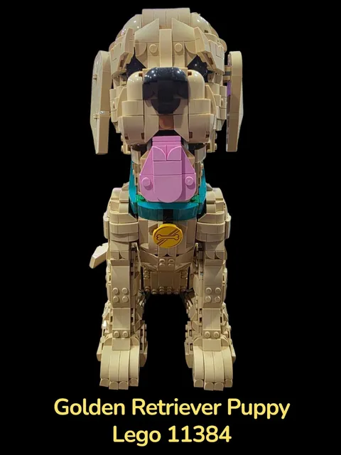 LEGO Icons Golden Retriever Puppy 11384 Complete With Box & Instructions